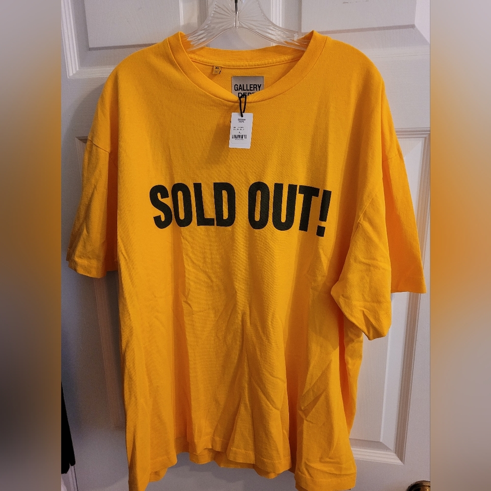Gallery Dept Yellow 'Sold Out!' Tee